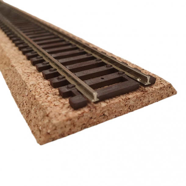 Cork underlay for H0-scale model rail tracks - 100 pcs. x 45cm 