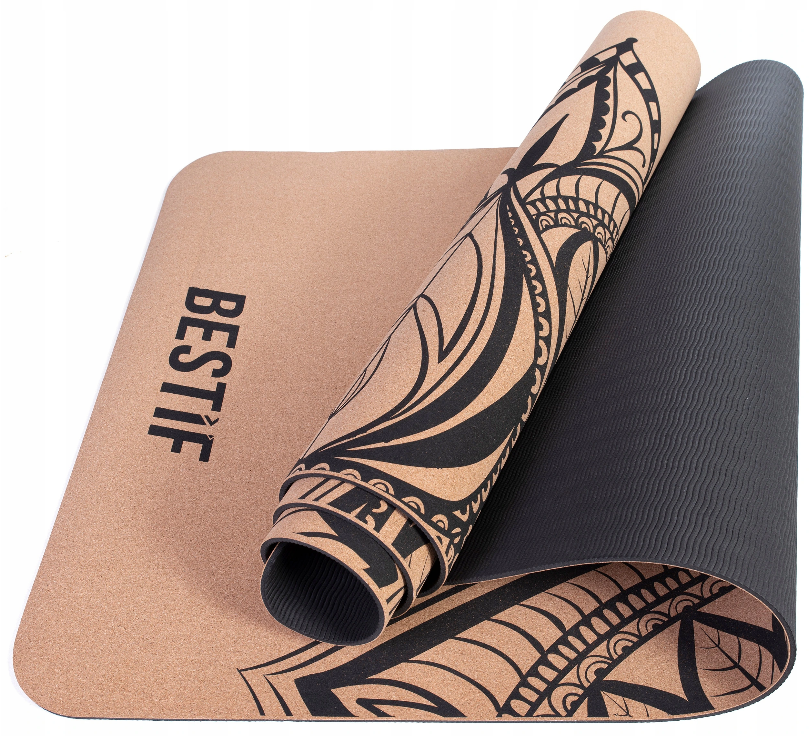 Cork Yoga Mat - Mandala Black - Eco - friendly Yoga Mats & Washable Yoga  Mats