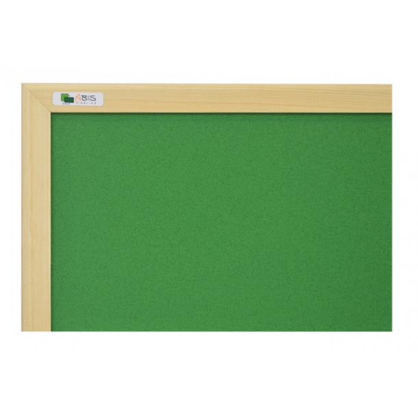 DARK GREEN cork board 90x120cm with a wooden frame