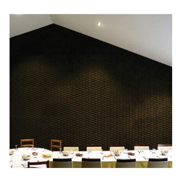 Facciata di sughero espanso decorativo 3D Facade Wave S1 - 40x500x1000mm