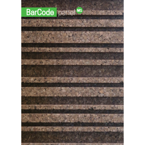 Dekorativa korkfasader 3D Facade BarCode - 50x500x1000mm