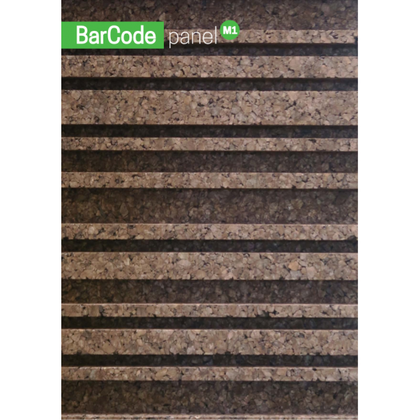 Plaques de façade en liège expansé 3D BarCode - 50x500x1000mm