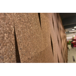 Dekorativn roz&#345;en 3D facade fasdn nst&#283;nn korkov panel Taper - 20-50x500x500mm