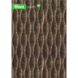 Facciata di sughero espanso decorativo 3D Facade Wave S1 - 40x500x1000mm