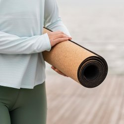Natuurlijk en comfortabel Kurk Yoga Mat 61x183cm - BESTSELLER!
