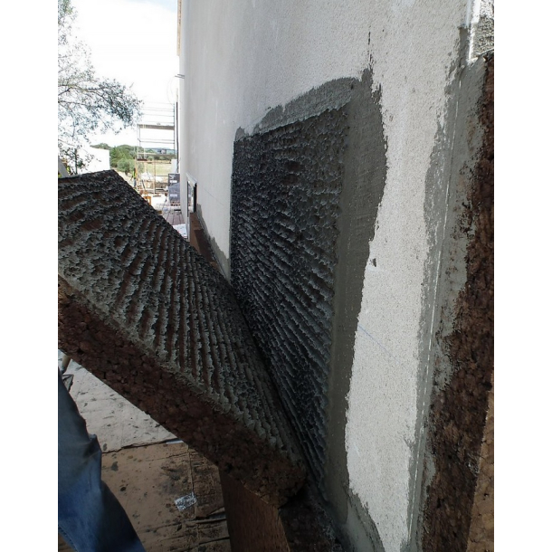 Thermal and acoustic expanded MD Facade cork wall insulation panel 100x500x1000mm