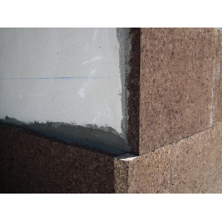 Thermal and acoustic expanded MD Facade cork wall insulation panel 100x500x1000mm