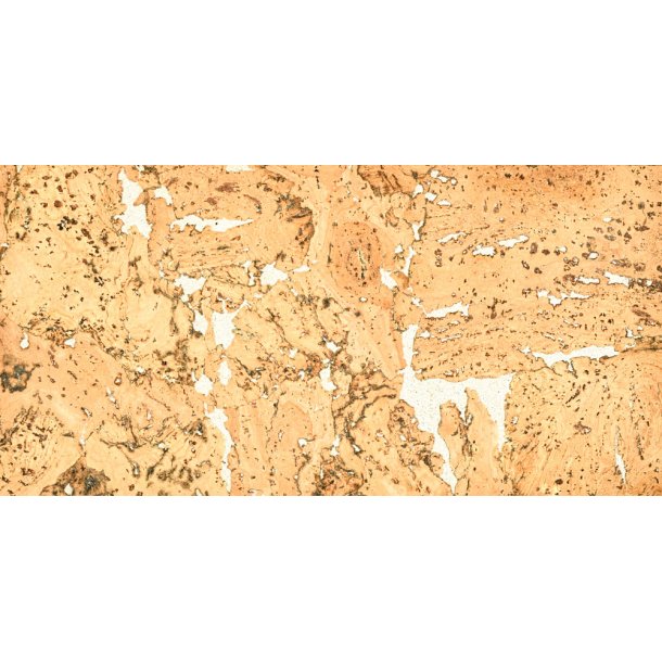 Decorative cork wall tiles FIORD WHITE 3x300x600mm - package 1,98 m2