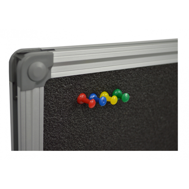 Foam pin board 90x120cm with an aluminium DecoLine frame