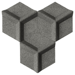 3D HONEYCOMB GRAU - exklusiver und dekorativer Wandkork
