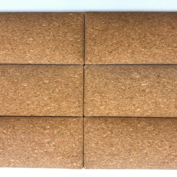 Upholstered cork wall panel BONE 10x30cm