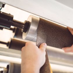 Zelfklevend rubber kurk walsbekleding 1,6mm x 50mm x 10m