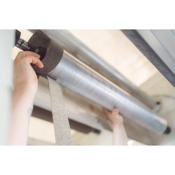 Zelfklevend rubber kurk walsbekleding 1,6mm x 50mm x 10m