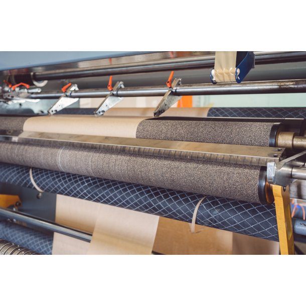 Zelfklevend rubber kurk walsbekleding 1,6mm x 50mm x 10m