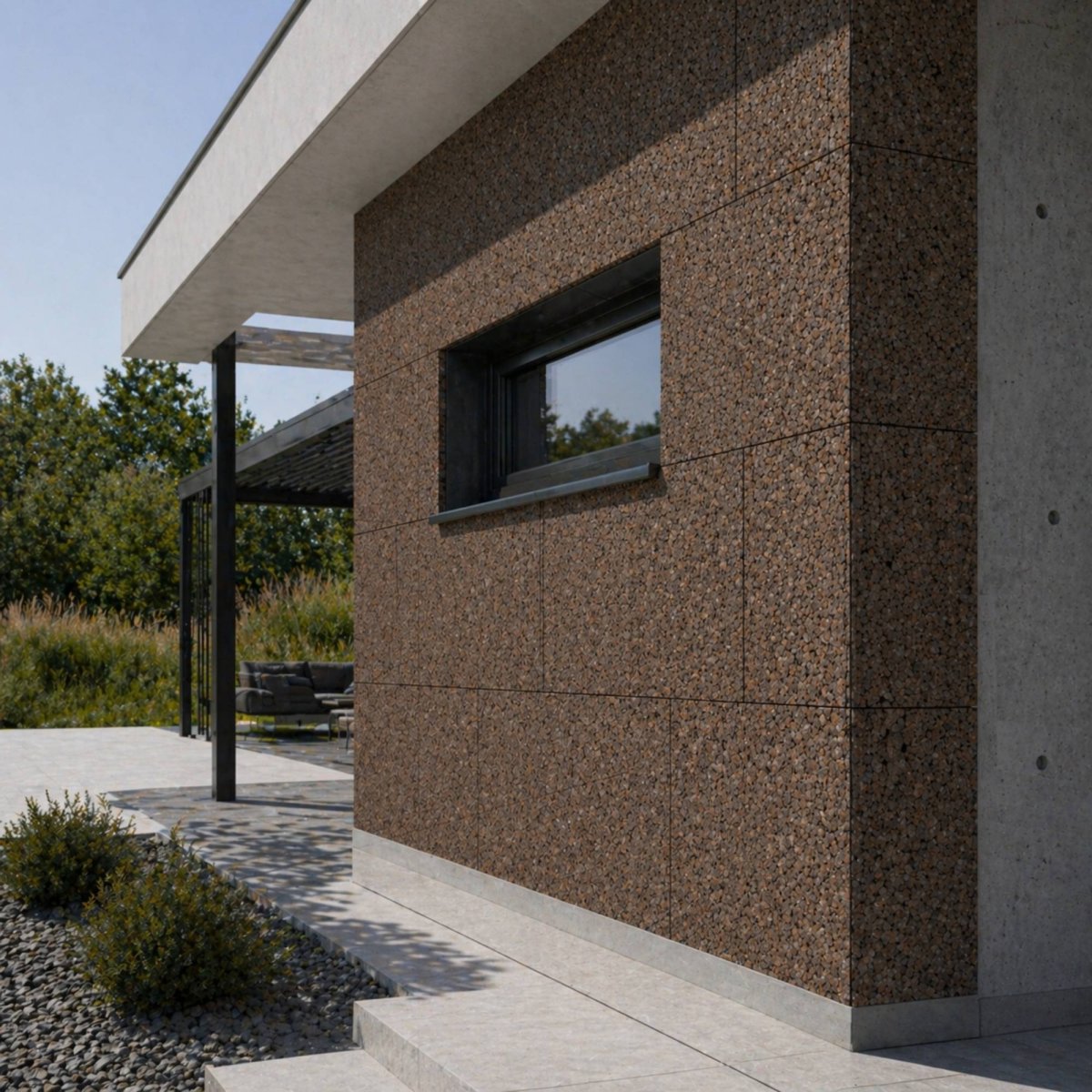 Front Facade Expanded Cork Panels for Wall 50x500x1000mm