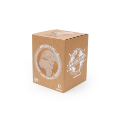 Small white natural cork globe 14cm - perfect for any globetrotter and travel enthusiast!