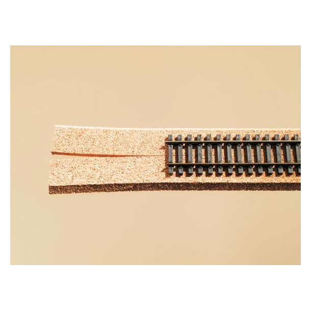 Cork underlay for H0-scale model rail tracks - 50 pcs. x 45cm