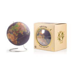 Small coloured natural cork globe 14cm - world globe - BESTSELLER!