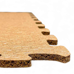 Waterdichte natuurkurkpuzzels 6x300x300mm - vloer voor kinderen, gym, oefeningen, sauna, enz.