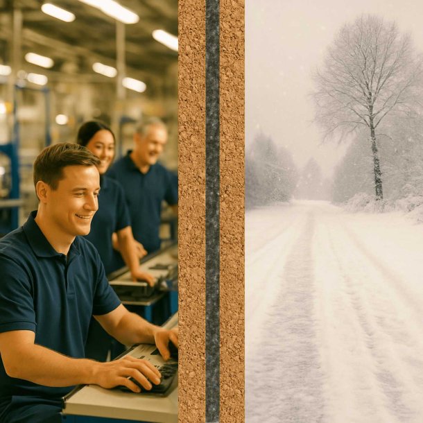 Varmeisolasjonspaneler ThermoKork Home kork og PU 13x500x1000mm