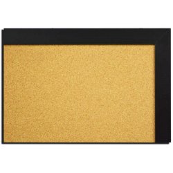 Kurk prikbord 60x90cm in MDF frame ZWART