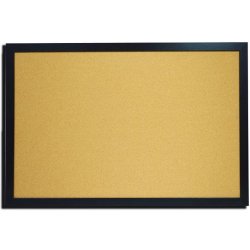 Kurk prikbord 60x90cm in MDF frame ZWART