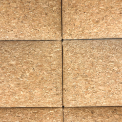 Upholstered cork wall panel BONE 10x30cm