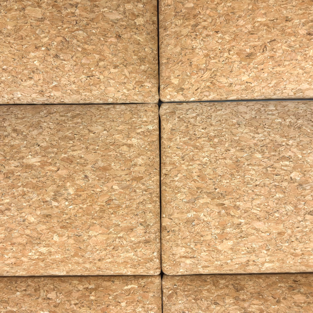 Upholstered cork wall panel BONE 10x30cm