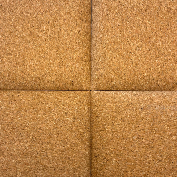 Upholstered cork wall panel CUBE 30x30cm