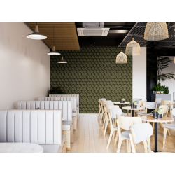 Dekoratiivne kork 3D seinapaneelid TUMEROHELINE HONEYCOMB