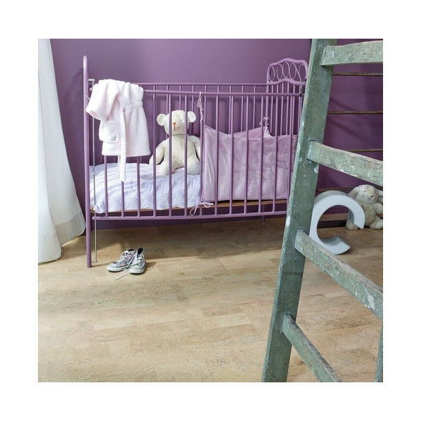 Kurk vloer tegels IDENTITY CHAMPAGNE Wise Cork Pure 4x300x600mm - 1,98 m