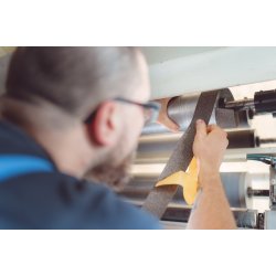 Zelfklevend rubber kurk walsbekleding 1,6mm x 50mm x 10m