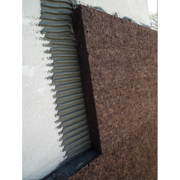 Thermal and acoustic expanded MD Facade cork wall insulation panel 40x500x1000mm