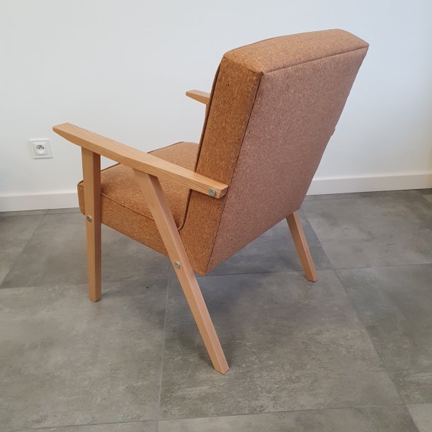 Sessel aus Naturkork und Buchenholz 60x68x83cm