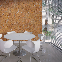 Decorative cork wall tiles FIORD WHITE 3x300x600mm - package 1,98 m2