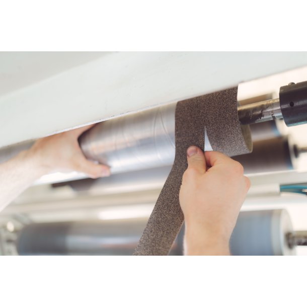 Zelfklevend rubber kurk walsbekleding 1,6mm x 50mm x 17m