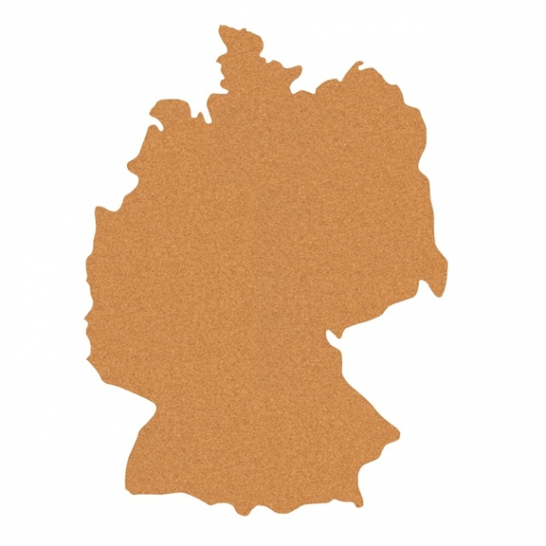 Selbstklebende Deutschlandkarte aus Kork 60x80cm
