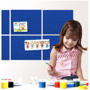 Zelfklevende BLAUW kurk prikbord 5x455x610mm