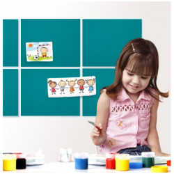 Zelfklevende MUNTGROEN kurk prikbord 5x455x610mm