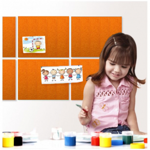 Bacheca in sughero autoadesivo ARANCIONE 10x635x940mm