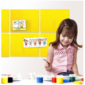 Zelfklevende GEEL kurk prikbord 10x635x940mm