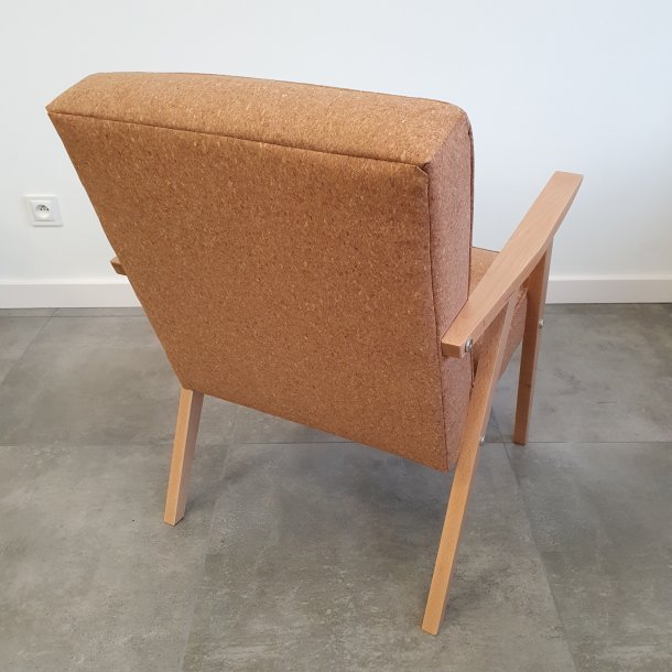 Sessel aus Naturkork und Buchenholz 60x68x83cm