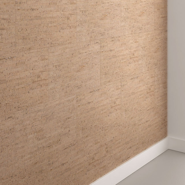 Decorative cork wall tiles BAMBOO TOSCANA 3x300x600mm - package 1,98 m2