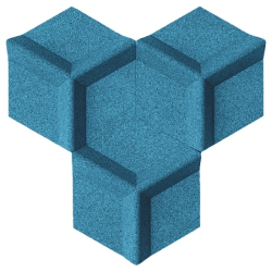 3D HONEYCOMB TRKIS - exklusiver und dekorativer Wandkork