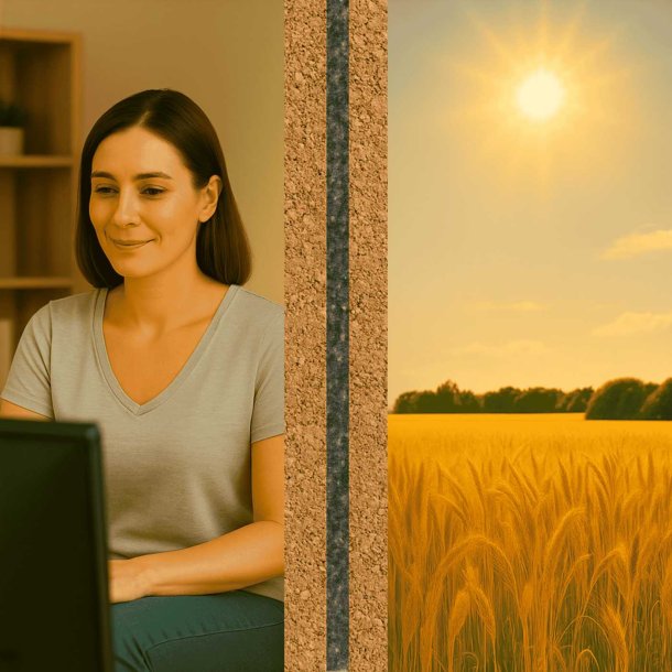 Varmeisolasjonspaneler ThermoKork Home kork og PU 13x500x1000mm