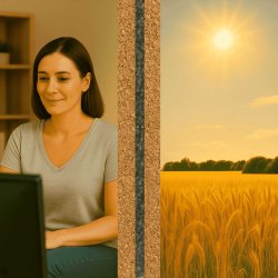 Varmeisolasjonspaneler ThermoKork Pro kork og PU 15x500x1000mm