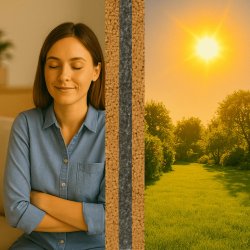 Varmeisolasjonspaneler ThermoKork Pro kork og PU 15x500x1000mm