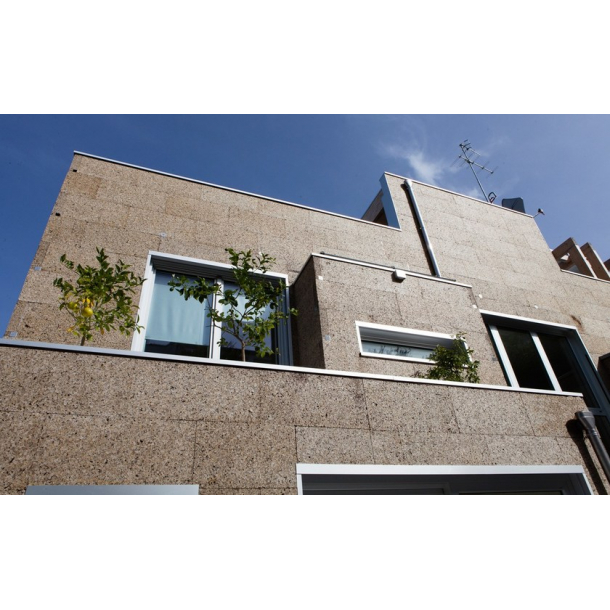 Thermal and acoustic expanded MD Facade cork wall insulation panel 100x500x1000mm