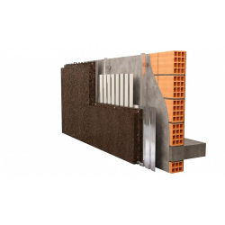 Thermal and acoustic expanded MD Facade cork wall insulation panel 40x500x1000mm