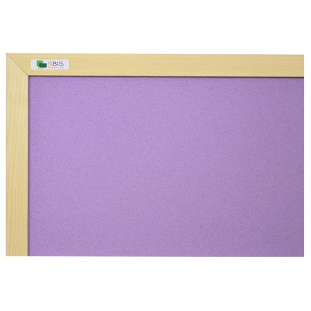 PURPLE cork board 90x120cm with a wooden frame